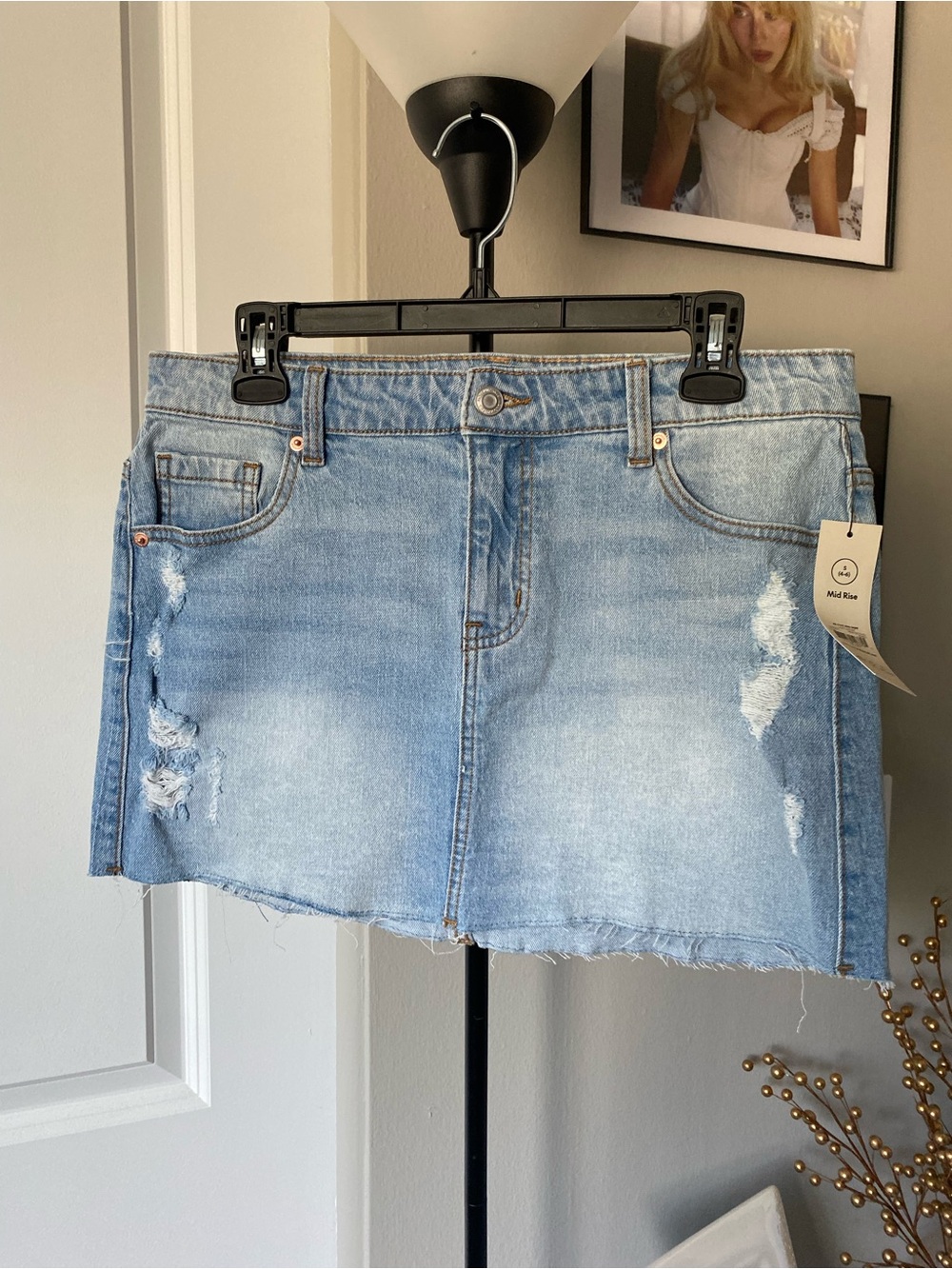 No Boundaries Jean Mini Skirt